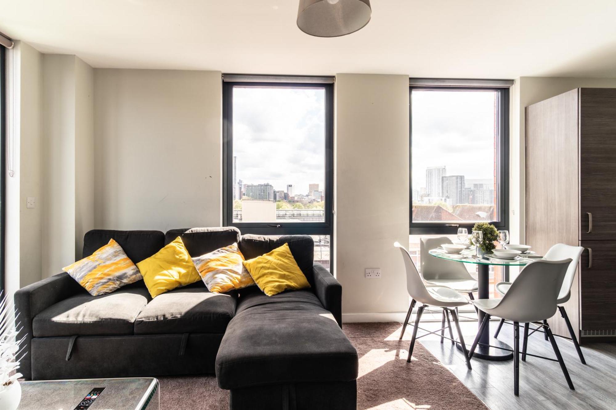 Prime Location 1 Bed Penthouse Apartment Manchester Dış mekan fotoğraf