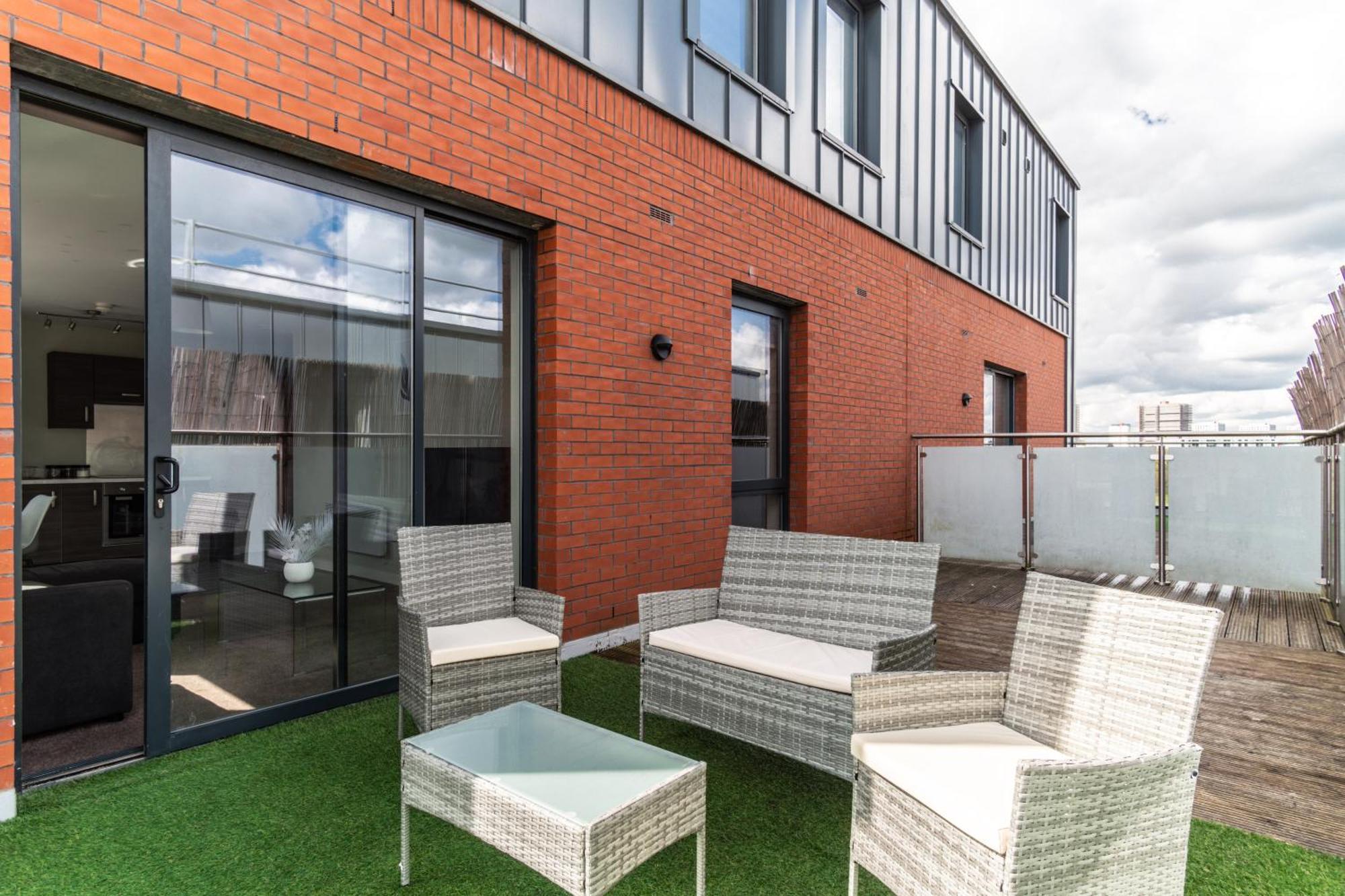 Prime Location 1 Bed Penthouse Apartment Manchester Dış mekan fotoğraf